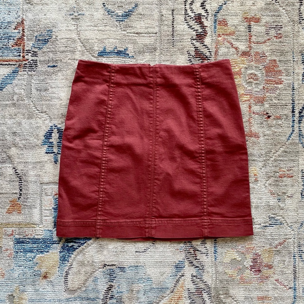 Jolt Size 3 Coral Red Bodycon Mini Skirt